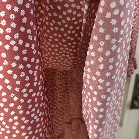 NEW: Ladies Flirty Bohemian Floral Printed V-Neck LongSleeves Midi Dress 3X - Picture 9 of 15